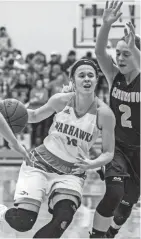  ?? ASH/NOW NEWS GROUP SCOTT ?? Arrowhead senior Megan Peterson is the last holdover from the Warhawks’ 2015 state tournament team.