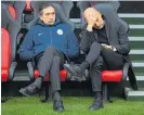  ?? Photo / Getty Images ?? Guardiola is facing challengin­g times at the Etihad.
