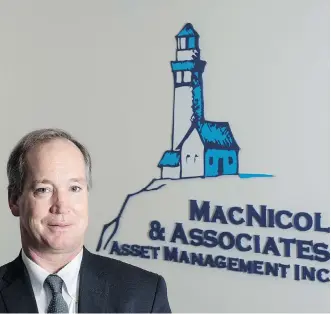  ?? PETER J. THOMPSON ?? David MacNicol, president of Toronto-based MacNicol & Associates Asset Management, and his team have a valueorien­ted investment philosophy, tending to focus on stocks that may have been left behind. Private real estate makes up the largest portion of...