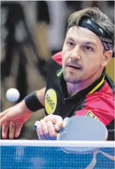  ?? FOTO: DPA ?? Mit Stirnband zum Erfolg: Timo Boll änderte zwar das Outfit, bleibt aber dominant wie eh und je.