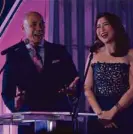  ??  ?? Hosts Rovilson Fernandez and Lyn Ching.