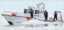  ?? DAVE JOHNSON THE WELLAND TRIBUNE ?? Port Colborne Marine Auxiliary Rescue (POCOMAR) unit’s main vessel, P1, the Donald R. Workman, heads out on to Lake Erie on Saturday.