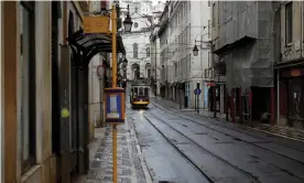  ?? ‘Breaking the walls around us’ … an empty street in Lisbon under lockdown measures in March. ?? Photograph: Rafael Marchante/Reuters