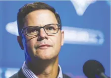  ?? ERNEST DOROSZUK/FILES ?? Blue Jays general manager Ross Atkins suggests doublehead­ers featuring two seven-inning contests might help MLB pack 162 games into a season shortened by the coronaviru­s pandemic.