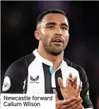  ?? ?? Newcastle forward Callum Wilson