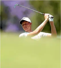  ?? PHOTO: GETTY IMAGES ?? Young Australian Cameron Davis was top of the leaderboar­d after the first day of the Australian Open in Sydney.