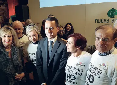  ??  ?? Luigi Di Maio ad Arezzo per un’iniziativa elettorale nel gennaio scorso