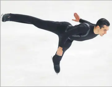  ?? FOTO: AP ?? Javier Fernández ya está entre los mejores de siempre en el circuito ISU Grand Prix