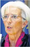  ?? FRANCOIS LENOIR/ REUTERS ?? Christine Lagarde, the next president of the European Central Bank, speaks to the European Parliament’s Economic and Monetary Affairs Committee in Brussels, Belgium, Wednesday.