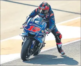  ?? FOTO: MOTOGP.COM ?? Maverick Viñales conquistó el mejor crono Feliz con el motor nuevo Yamaha