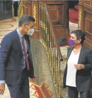  ?? // JAIME GARCÍA ?? Sánchez y Aizpurua, en el Congreso, en una imagen de archivo