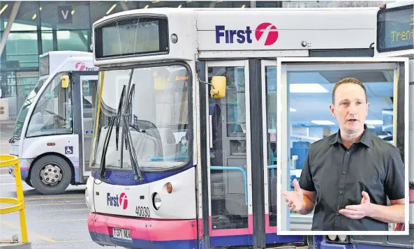  ?? ?? Off the road The town has been without a direct bus link to the city for nearly three years. Fulton Macgregor MSP, inset, has written to Strathclyd­e Partnershi­p for Transport (SPT) about the issue