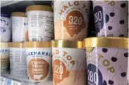  ?? — Reuters ?? Halo Top ice cream is pictured in a grocery store freezer in the Manhattan borough of New York City.