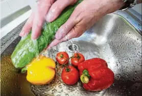  ??  ?? Kitchen sinks get clogged because foods washed off plates can become trapped in the pipe system.