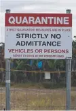  ??  ?? WARNING: Panama disease confirmed on a Tully farm.