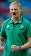  ??  ?? FIRED UP: Head coach Joe Schmidt