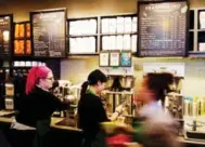  ??  ?? Starbucks will post calorie counts on menu boards in Canada as of Sept. 29, and in pastry display cases by Nov. 2.