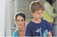  ?? TIFF ?? Left: Debra Sarit Larry stars in the title role in Nadav Lapid’s 2014 Israeli film The Kindergart­en Teacher.