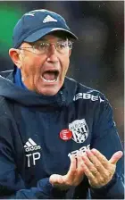  ??  ?? On borrowed time: Boss Tony Pulis is facing increasing calls from West Brom fans for his removal. — Reuters