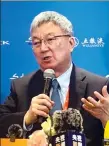  ?? OASIS HU / CHINA DAILY ?? Zhu Min, former deputy managing director of the Internatio­nal Monetary Fund, offers insights for Hong Kong’s economy during a group interview at the Boao Forum for Asia Annual Conference 2024 on Thursday.