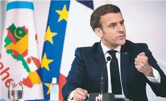  ?? AFP ?? El presidente de Francia, Emmanuel Macron./