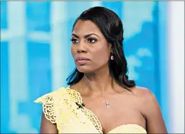  ?? ZACH PAGANO/AP ?? Former White House staffer Omarosa Manigault Newman on the “Today” show on Monday.