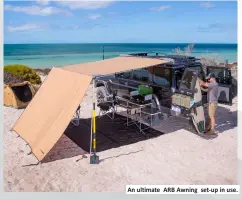  ??  ?? An ultimate ARB Awning set-up in use.