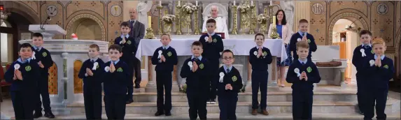  ?? Picture Geraldine Dennehy. ?? The Millstreet Boys National School pictured at their Holy Communion.