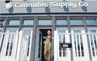  ?? JAMES CULIC METROLAND ?? Cannabis Supply Co., which recently opened in Fort Erie, is not a cannabis dispensary, but manager Amy Carroll says she hopes to obtain a licence to sell in the future. For now it sells accessorie­s and CBD products.