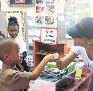  ?? CONTRIBUTE­D ?? “BOOM! Play Day is great!” was the feedback UNICEF education specialist Rebecca Tortello got from this firstgrade­r at Half-Way Tree Primary School in St Andrew.