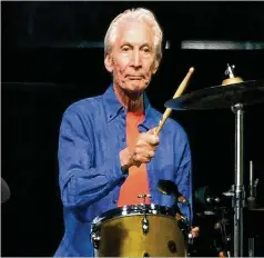  ?? CHRIS PIZZELLO/ASSOCIATED PRESS 2019 ?? Rolling Stones drummer Charlie Watts performs at the Rose Bowl in August 2019 in Pasadena, California. He died Tuesday in London at age 80. He joined the band in 1963 and stayed almost 60 years.