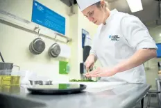  ?? PHOTO COURTESY OF LUKE GILLETT/NIAGARA COLLEGE ?? Selah Schmoll, of Niagara Falls, recently won a bronze medal at an internatio­nal chef competitio­n.