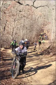  ?? ?? The first climb during a past Buffalo Headwaters Challenge.