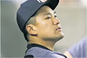  ?? USA TODAY Sports ?? ’HIRO’S WELCOME: Masahiro Tanaka looks on as the Yankees lose control of a “must-win” game, with the ace slated to start Friday.