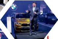  ??  ?? 4 4. BMWPHpresi­dent Spencer Yu presents his brand’s new models