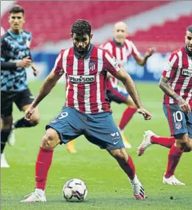  ?? FOTO: ATLÉTICO ?? Diego Costa, en la prueba que se realizó ante el Almeria, en el Metropolit­ano