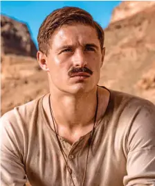  ??  ?? Breaking through Max Irons stars as Howard Carter.