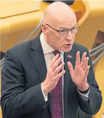  ?? ?? CASH PLEA: Deputy First Minister John Swinney insisted austerity “does not work”.