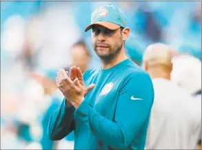  ?? Brynn Anderson / Associated Press ?? Former Dolphins coach Adam Gase is expected to be named the new coach of the Jets on Friday.