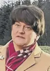  ??  ?? 0 Arlene Foster has had a threat made against her