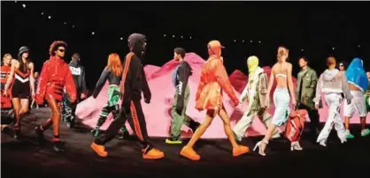  ??  ?? Models wear fashion from Fenty Puma by Rihanna during Fashion Week in New York.