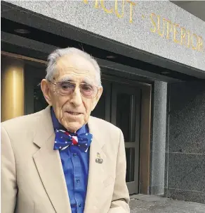  ?? PAT EATON-ROBB ?? Morton Katz, a 99-year-old attorney in Connecticu­t says practising law frustratin­g, but “very satisfying.”