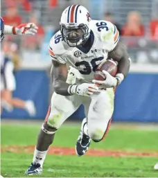  ?? MATT BUSH, USA TODAY SPORTS ?? Auburn is banking on running back Kamryn Pettway to return from a quadriceps injury and play against Alabama.