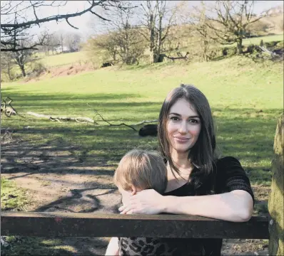  ?? PICTURE: GARY LONGBOTTOM ?? ‘SAVING HERITAGE’: Campaigner Lyndsey Ashton – hundreds of houses are proposed on the green fields behind her.