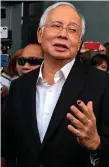  ??  ?? Former Malaysian prime minister Najib Razak