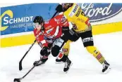  ??  ?? Umkämpft: In eigener Halle revanchier­te sich Znaim für die 0:7-Pleite im ersten Spiel in Wien und siegte 4:3