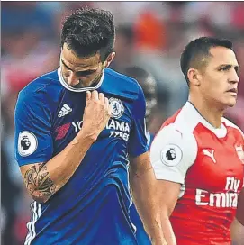  ?? F: GYI ?? Cesc, junto a Alexis Ante el Arsenal, único partido de titular de Fàbregas en esta Premier