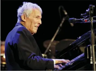  ?? LUCA BRUNO - THE ASSOCIATED PRESS ?? Composer Burt Bacharach performs in Milan, Italy, on July 16, 2011. The Grammy, Oscar and Tony-winning Bacharach died of natural causes Wednesday at home in Los Angeles.