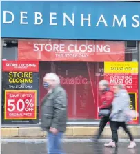  ??  ?? End of the line Debenhams in Perth is one of the victims of the changing ways people shop