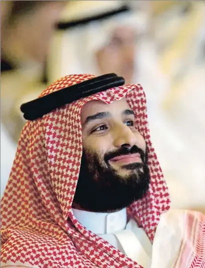  ?? AMR NABIL / AP ?? El príncipe heredero saudí, Mohamed bin Salman, intervino en el foro económico que se celebra en Riad